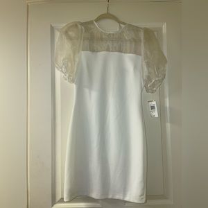 B. Darlin White puff sleeve mini dress